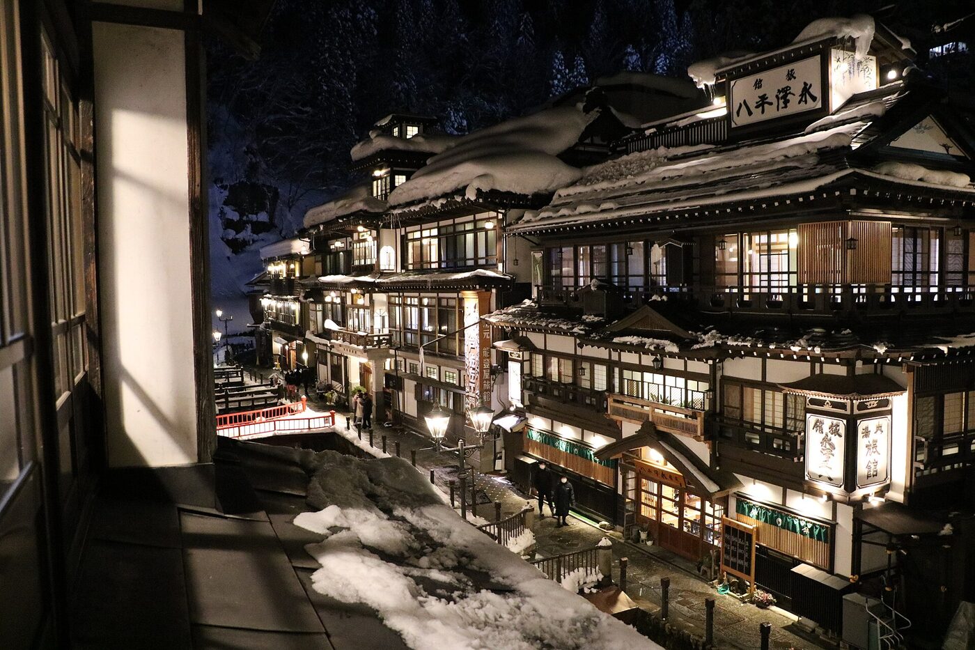 Experience the Magic of Snow Viewing Rotenburo with River Views in Japan